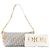 DIOR - Borsa a spalla Hobo Diorstar con catena Dior in tela blu e pelle bianca - vista 8