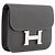 HERMÈS - Cartera Constance Slim en Cuero Granulado Gris - vista 3