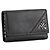 PRADA - Black grained leather key pouch Navy blue - view 2