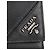 PRADA - Black grained leather key pouch Navy blue - view 5