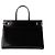 SAINT LAURENT - Borsa Cabas Manhattan GM Saint Laurent in pelle lucida nera Nero - vista 3