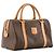Céline CELINE - Boston Macadam Handtasche aus vintage braunem Monogramm-Canvas - Ansicht 2