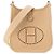 HERMÈS - Borsa a Spalla Evelyne 16 Amazone in Pelle Clemence Polvere Beige