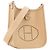 HERMÈS - Borsa a Spalla Evelyne 16 Amazone in Pelle Clemence Polvere Beige - vista 2