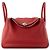 HERMÈS - Borsa a Spalla Lindy 30 in Pelle Togo Rossa Rosso