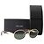 Etiquette PRADA - Occhiali da sole Prada in metallo dorato e acetato marrone D'oro - vista 6