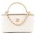 CHANEL - Borsa a Spalla Vanity Chanel in Pelle Caviar Bianca Bianco