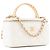 CHANEL - Borsa a Spalla Vanity Chanel in Pelle Caviar Bianca Bianco - vista 2