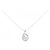 Autre Marque Platinblumen-Diamant-Halskette PT900 PT850 Silber