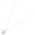 Autre Marque Platinblumen-Diamant-Halskette PT900 PT850 Silber - Ansicht 2