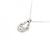 Autre Marque Platinblumen-Diamant-Halskette PT900 PT850 Silber - Ansicht 4