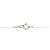 Autre Marque Platinblumen-Diamant-Halskette PT900 PT850 Silber - Ansicht 5