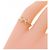 Autre Marque Anello a nastro in oro rosa NOJESS K10 - vista 5