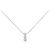 Autre Marque Collana con diamanti a tre pietre in oro bianco Au750