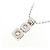 Autre Marque Collana con diamanti a tre pietre in oro bianco Au750 - vista 4