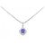 Autre Marque Collana in diamante e tanzanite Pt850 Porpora