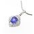 Autre Marque Collana in diamante e tanzanite Pt850 Porpora - vista 3
