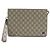Clutch in tela GG Supreme di Gucci Beige