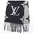 Sciarpa Reykjavik in pelliccia di volpe e cashmere Louis Vuitton Nero - vista 5