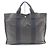 Hermès Her Line Canvas Tote Bag Grau