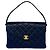 Chanel Handtasche aus gestepptem Lammleder Blau Marineblau - Ansicht 3