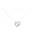 Autre Marque K10 Weißgold-Diamant-Halskette Silber