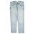 Autre Marque Current Elliott Pantalones de denim de algodón THE BOYFRIEND Azul