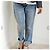 Autre Marque Current Elliott Pantalones de denim de algodón THE BOYFRIEND Azul - vista 3