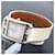 Montre en acier inoxydable Cape Cod d'Hermès Blanc  - vue 9