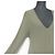 Theory CREPE STRICKRIPP LANGES KLEID Grün Khaki - Ansicht 4
