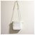 Autre Marque Borsa a Spalla in Pelle Mesh NOMADIS CARRE Bianco - vista 3