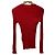 Autre Marque CAST: Transparente Strickpullover mit Rollkragen Rot - Ansicht 2