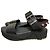 Autre Marque Sandali con piattaforma borchiati Rucoline Nero - vista 2