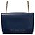 Borsa a spalla in pelle con catena Paul Smith Blu