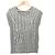 Autre Marque Top Plisado con Bordado Bijou SPECCHIO Castaño