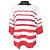 Autre Marque Maglietta in maglia a maniche corte con bordo largo 18G Bianco Rosso