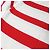 Autre Marque Maglietta in maglia a maniche corte con bordo largo 18G Bianco Rosso - vista 8