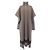 Vestido de cachemira Hermès Castaño Beige