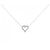 Autre Marque Collar de diamante en oro blanco Au750 Plata