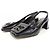 Décolleté Louis Vuitton Epi Patent Nero - vista 3