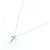 Autre Marque Collana con diamante incrociato K14WG Argento - vista 2