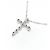 Autre Marque Collana con diamante incrociato K14WG Argento - vista 4