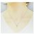 Autre Marque Collana con diamante incrociato K14WG Argento - vista 6