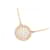 Van Cleef & Arpels Perlée 750 Pink Gold Diamond Necklace Golden  - view 3