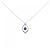 Autre Marque Collana in platino Pt900 Pt850 con tanzanite Argento