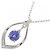 Autre Marque Collana in platino Pt900 Pt850 con tanzanite Argento - vista 3