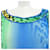 Top LEONARD Blu Verde Giallo  - vista 6