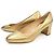 Pumps Salvatore Ferragamo D'oro - vista 3