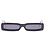 Autre Marque GEORGE KEBURIA Black Rectangular Sunglasses