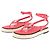 Chanel Sandali con zeppa rosa a fasce